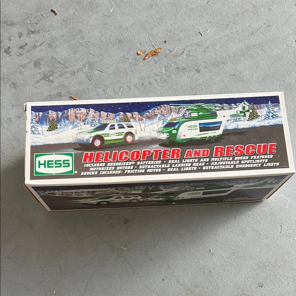 Hess Other - Hess Helicopter and Rescue Toy Set - Green and White